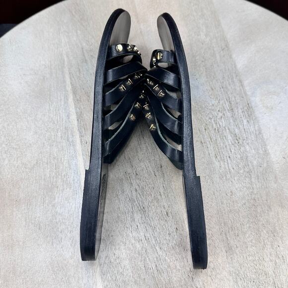 Ancient Greek Sandals Women Niki Nails Sandals Size 39 EU 9 US Black Leather - Picture 7 of 12